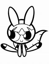 Powerpuff Blossom sketch template