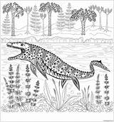 Pages Prehistoric Coloring Reptile Monster Mosasaurs Color Online Print Coloringpagesonly sketch template