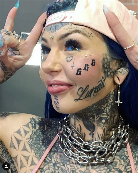Model Who Spent £20 000 On Body Modifications Gets Devilish Tattoo On