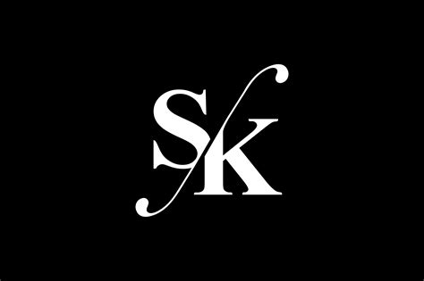 sk monogram logo design  vectorseller thehungryjpegcom