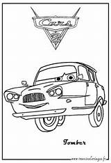 Cars Coloring Kids Pages Disney Characters Printable Simple sketch template