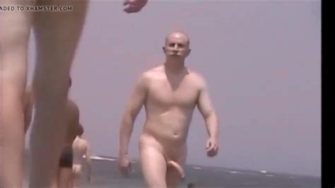 Jerk Off Challenge Huge Naked Cock Swings On Beach