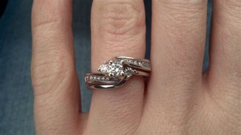 Engagement Ring Wedding Band Interlocking