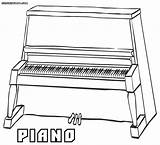 Piano Coloring Pages Colorings sketch template