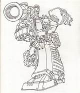 Megatron Transformer Optimus Vicious G1 sketch template