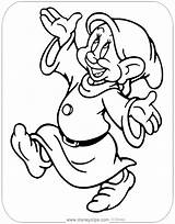 Dwarfs Dopey Disneyclips sketch template