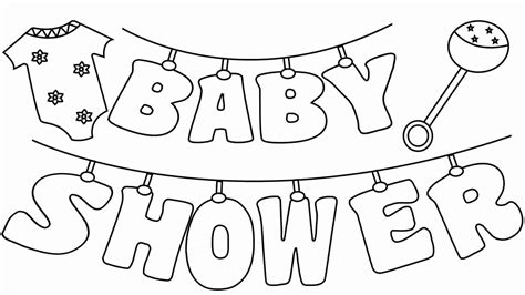 ideas baby shower coloring
