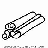Cinnamon Coloring Sticks Icon Line Pages Color Icons Drawing Noun Project Cinnamomum Verum Book Seasoning Library sketch template