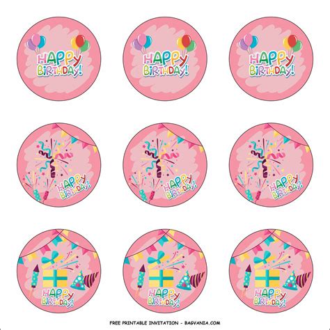 view  happy birthday  printable cupcake toppers template