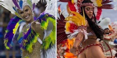 samba plumes  paillettes les  belles  du carnaval de rio