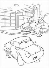 Cars Coloring Disney Pages Popular King sketch template