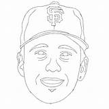 Coloring Mlb Posey Buster sketch template