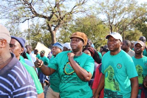 amcu marches   provinces  mining sector retrenchments political analysis
