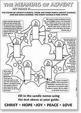 Advent Meaning Activities Kids Candles Christmas Wreath Catholic Coloring Church Crafts Color Printable Candle School Poster Search Colouring Christian Own sketch template