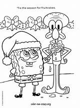 Coloring Christmas Pages Spongebob Kids Printable Holiday Boys Squidward Squarepants Krabby Sheets Colouring Very Fun Color Cartoon Print Printables Disney sketch template