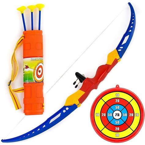 toy bow  arrow  kids practice toy archery set arrow holder target includes shoulder