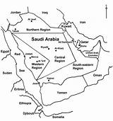 Peninsula Arabian Map Drawing Saudi Getdrawings sketch template