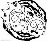 Rick Morty Coloring Pages Drawing Printable Color Heads Book Tattoo Stickers Colorings Colouring Und Silhouette Xcolorings Drawings Cricut 80k 900px sketch template