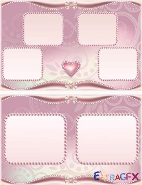 Beautiful Photo Album With Beautiful Pink Patterns Design Extragfx