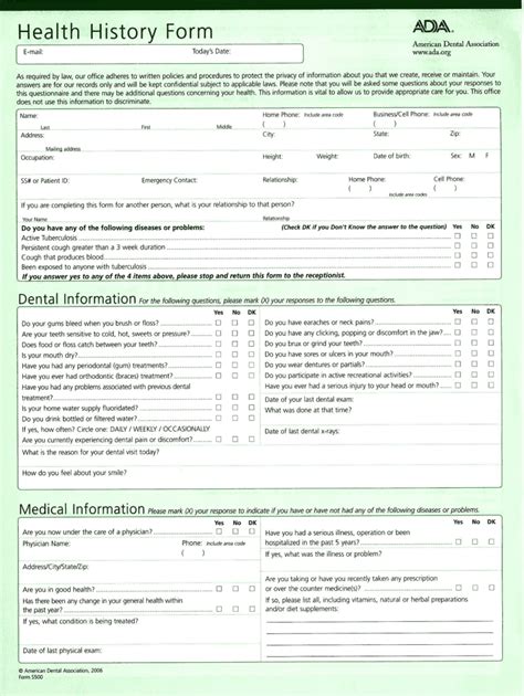 medical history form fill  printable fillable blank