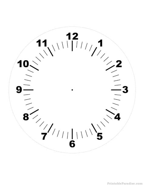 printable clock print  clock   hands