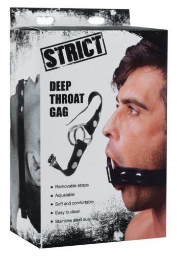 New The Deep Throat Gag By Strict Oral Humiliation Drool Gag Vegan Pu