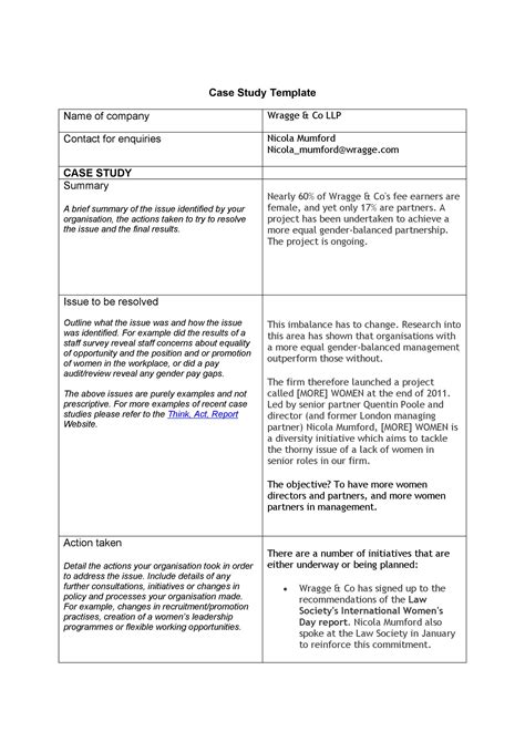 write  case study outline