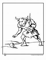 Greek Minotaur Kids Mythology Coloring Printer Send Button Special Print Only Use Click Myth sketch template