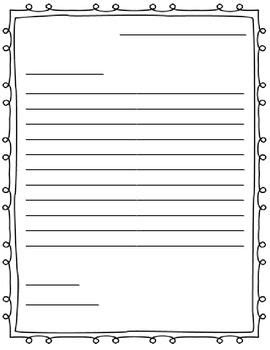 letter writing paper friendly letter letter writing template