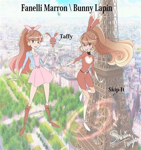 Miraculous Fanelli Marron Taffy The Kwami And Bunny