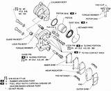 Caliper Exploded Brake Brakes Assembly Disc Front Autozone Repair Fig sketch template