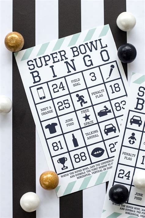 printable super bowl bingo   bingo super bowl  bowls