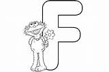 Coloring Pages Alphabet Elmo Printable Procoloring Street Sesame Letter Letters sketch template