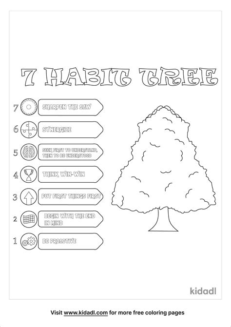 habits tree coloring page coloring page printables kidadl