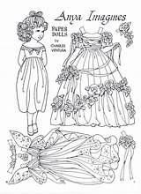 Anya Ventura Imagines Boneca Paperdolls Papper Imagina Verob Ler Copics Colorier Marlendy Parisot sketch template