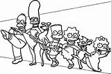 Simpsons Addams Bee Famiglia Wonder sketch template