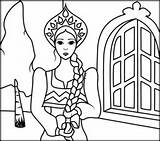 Coloring Princess Russia Russian Pages Printables Princesses Designlooter Kids 38kb 226px Related sketch template