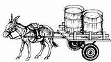 Donkey Cart Clipart Carts Clip Clipground sketch template
