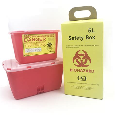 sharp container  medical safety box china sharp container plastic  sharps disposable