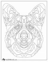 Coloring Corgi Dog Welsh Pembroke sketch template