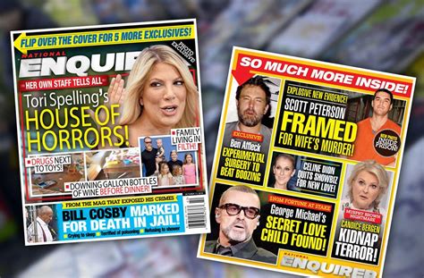 national enquirer  covers   bombshell stories