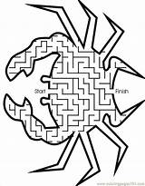 Maze Mazes Crab Coloring Printable Fish Pages Kids Printables Start Through Finish Shaped Printactivities Ocean Doolhof Way Find Worksheets Mermaid sketch template