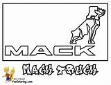 Coloring Mack Truck Pages Trucks Sheets Wheeler Big Rig Boys Logo Kenworth Yescoloring Cool Sheet Bulldog These Collect Volvo Tough sketch template