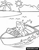 River Pages People Coloring Little Getcolorings Getdrawings Boat sketch template