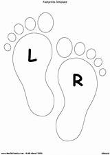 Foot Outline Prints Footprint Template Baby Coloring Preschool Feet Print Toddler Perfect Gif Kids Size Bulletin Sketch Toddlers Boards sketch template