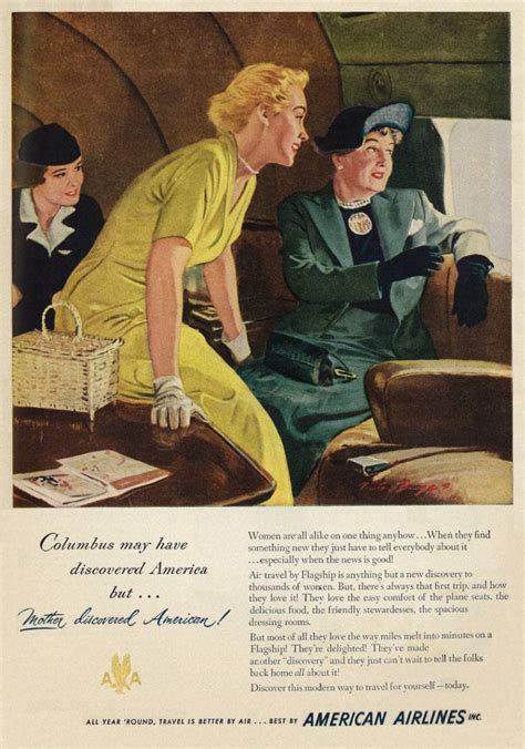 American Airlines Ad From 1949 Flashbak