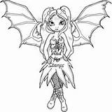 Gothic Fairies Pages Coloring Getcolorings Color sketch template