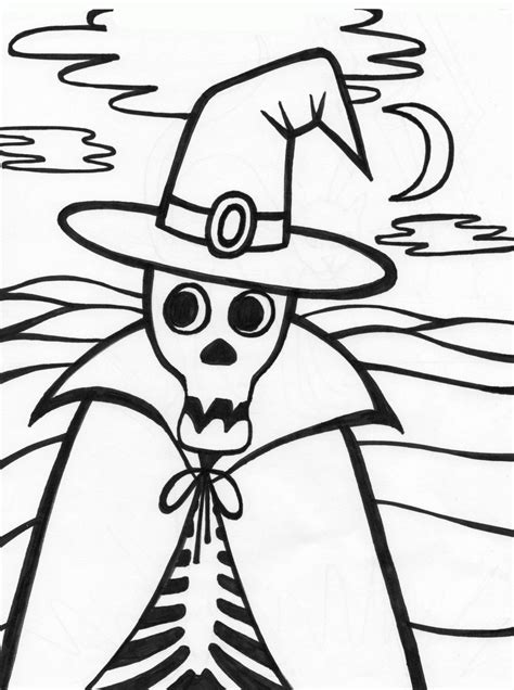 halloween coloring pages halloween skeleton coloring pages