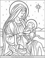 Jesus Mary Coloring Baby Pages sketch template