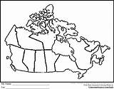 Canada Map Coloring Pages Africa Printable Colouring Continent Geography Kids Color Maps Worksheets School Social Studies States United Drawing South sketch template